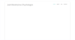 Desktop Screenshot of jwestheimer.com